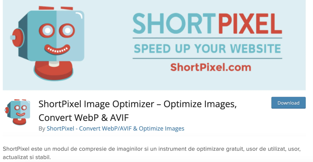 ShortPixel-optimizarea imaginilor